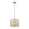 Z-Lite Dealey 3 Light Chandelier, Heirloom Brass & Clear 6010-12HB - alternate 4
